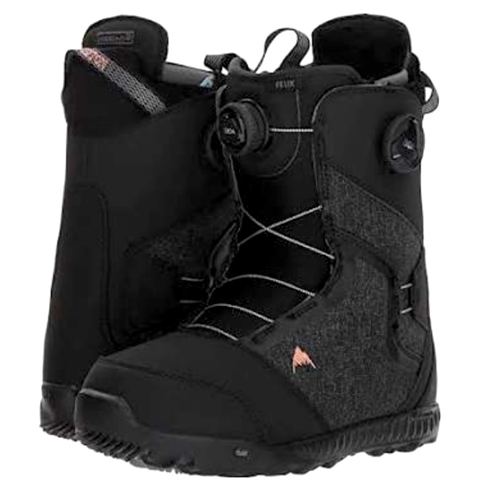 Snowboard Boots + Bindings! Burton Felix Double Boa Boots & black Lexa bindings.
